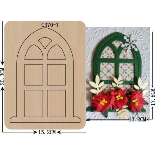 New window Wooden die Scrapbooking C-370-7 Cutting Dies
