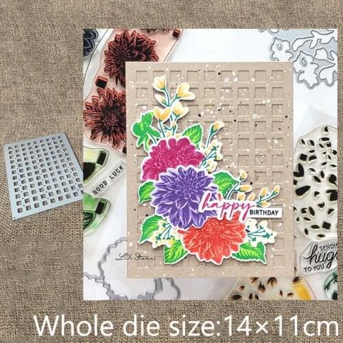 New Design Craft Metal stencil mold Cutting Dies Grid frame decoration scrapbook die cuts Album Paper Card Craft Embossing