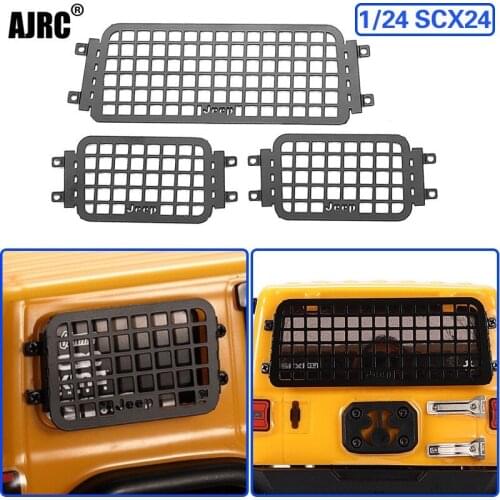 Axial Scx24 Wrangler Metal Car Window Mesh Side Window + Rear Window Mesh For 1/24 Scx24 Rc Car Parts