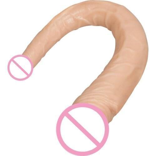 Skin Feeling Realistic Penis Sex Products Double End Dildo Huge Vagina Female Masturbation Sex Toy Dual Big Dildos Gode ST650