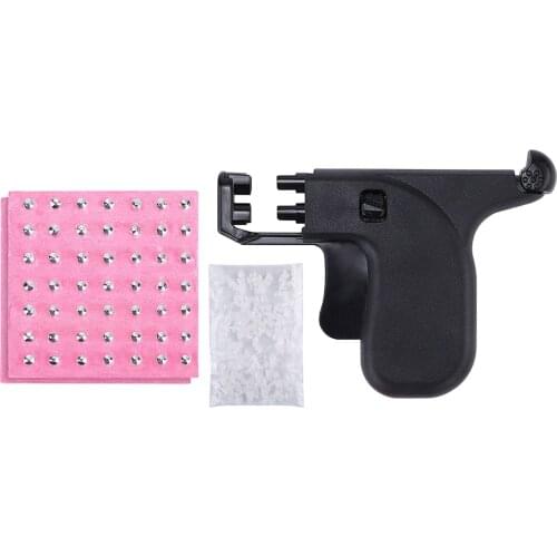 Professional Ear Piercing Gun Tool Set 98pcs Ear Studs Steel Ear Nose Navel Body Piercing Gun Unit Tool Kit Safety Pierce Tool