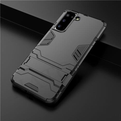 For Samsung Galaxy S21 Ultra Case Cover Note 20 S20 FE 10 S10 Plus Lite Shockproof Bumper Tablet Holder Stand Armor Phone Case