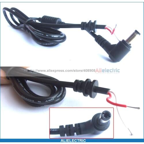 Right Angle 5.5mm x 2.5mm DC Cables Plug Power Charger Connector for DC Notebook