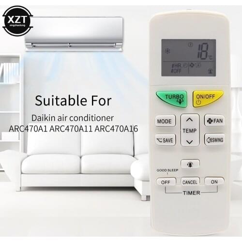 Air Conditioner Remote Controller ARC470A1 Replacement for DAIKIN ARC470A11 ARC470A16 ARC469A5 ARC455A1 KTDJ002 controller