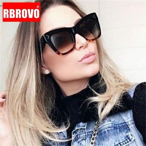 RBROVO 2021 Fashion Square Sunglasses Women Designer Luxury Women/Men Sun Glasses Classic Vintage UV400 Outdoor Oculos De Sol