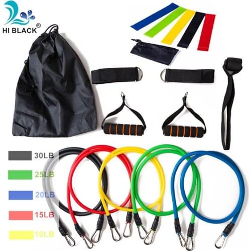 17Pcs/Set Latex Resistance Bands Gym door резинки для фитнеса Fitness spain gym equipment for home workout