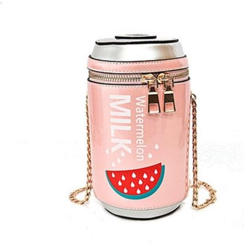 Messenger Women Bag Creative Personality Funny Cola Bottle Shoulder Wild Chain Bag Soft Novelty PU Female Bag