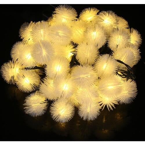 Dandelion Solar Led Light Outdoor String Light Festoon led light solar garland Gardening decoration Fairy Lights Wedding Decor