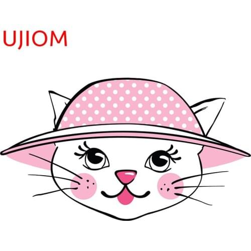 UJIOM Cute Cat Decoracion Para Sala Wall Stickers Home Office Room Decor Bedroom Accessories Decorative Decals Waterproof