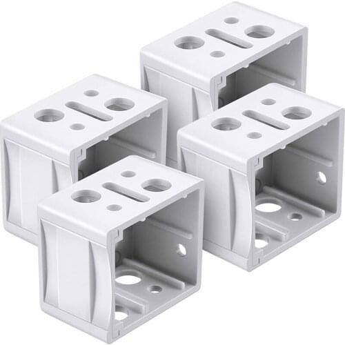 1 Inch Blind Brackets White Profile Box Mounting Bracket Window Blinds Headrail Bracket CNIM Hot