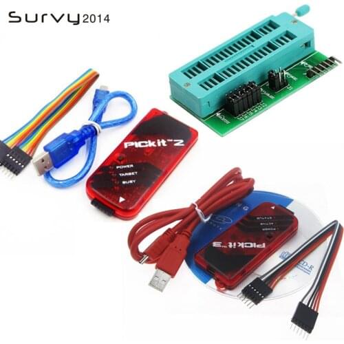 1 Set PICKIT3 PIC KIT3 PICKIT 3 Programmer Offline Programming PIC Microcontroller Chip Monopoly+PIC