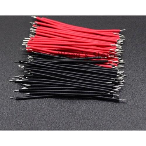 100PCS/LOT Tin-Plated Breadboard PCB Solder Cable 24AWG 5cm Fly Jumper Wire Cable Tin Conductor Wires 1007-24AWG Connector Wire
