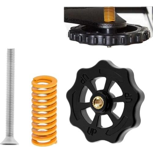 3D Printer Accessories Upgraded Big Hand Twist Auto Leveling Nut+Spring+Screw For Mini Ender 3 CR-10 CR-10S Modules