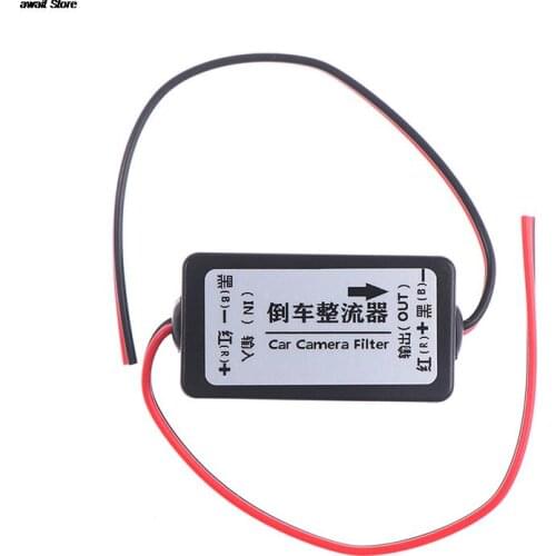Car Rearview Camera Power Relay 12V Car Backup Camera Relay Regulator Car Rearview Camera Power Relay Capacitor Filter Connector
