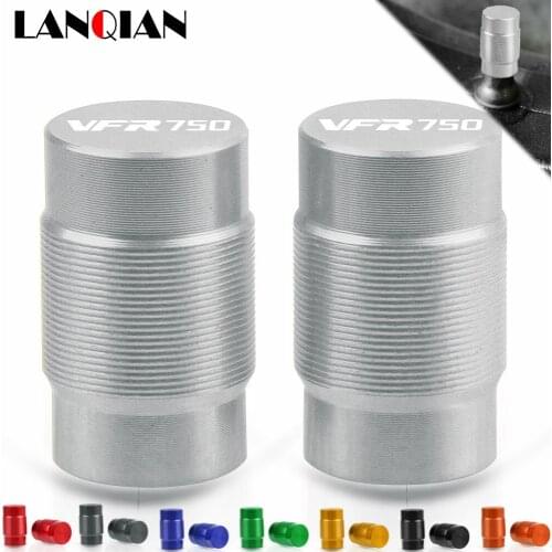 For Honda VFR750 Motorcycle Aluminum Wheel Tire Valve Stem Caps Airtight Covers VFR 750 R FH-FV RJ RL RC 1991-1998 Accessories