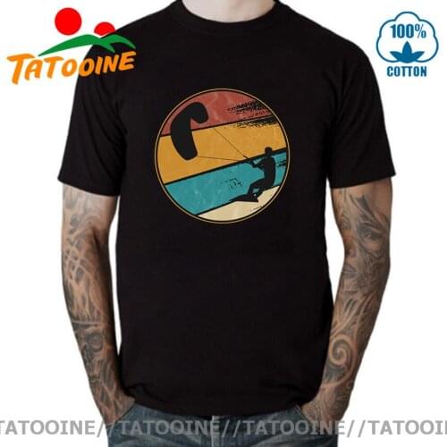 Tatooine Retro Windboarding T-shirts Vintage Kitesurf tshirt Windsurf Kite Boarding Kiteboarder T shirt men Windsurfer tee shirt