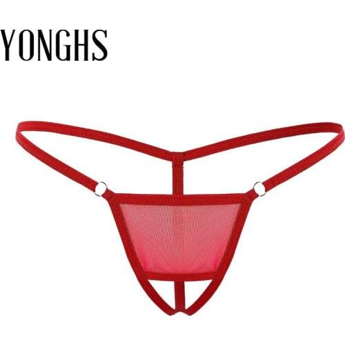 Mens Lingerie Sex Gay Underwear Erotic See Through Sheer Mesh Lingerie Crotchless T-Back Sexy Mini G-string Thongs Bikini Briefs