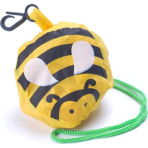 Bee New Shopping Bag Reusable Portable Shoulder Handle Bag Environment Eco-friendly Folding for Travel Grocery Polyester Women