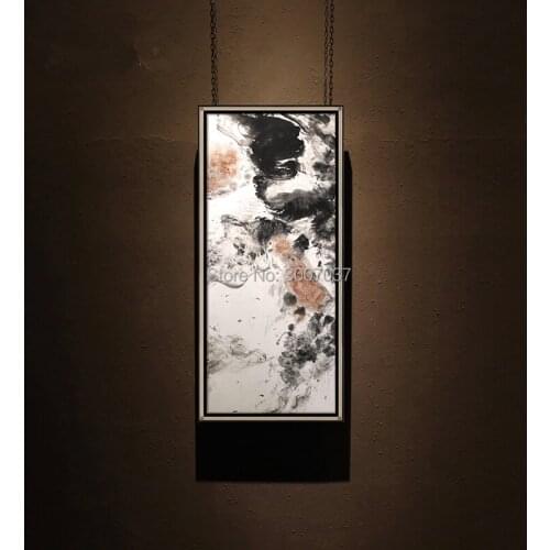 New 100% Hand Painted Abstract Wall Art Wall Picture Canvas Black and White Oil Painting Handmade For Living Room Home Decor