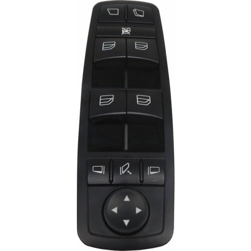 Black Drivers Window Mirror Master Switch For Mercedes-Benz W164 W251 GL320 R320 R500 R63 GL450 GL550 A2518300390