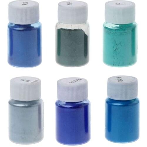 6 Color Cosmetic Grade Resin Powdered Pigments Natural Mica Mineral Colorant Dye