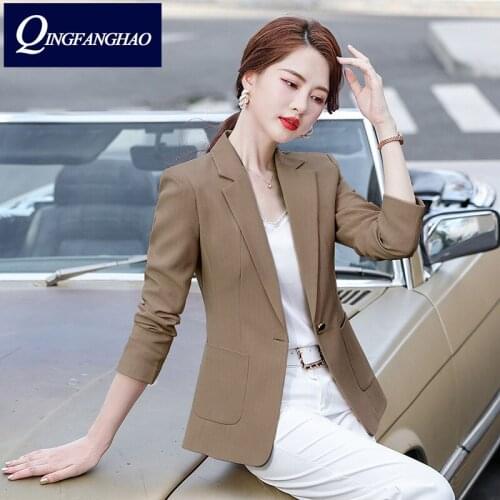 QingFangHao Women's Casual Blazers