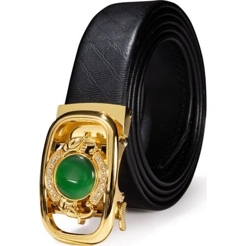 Lucury Mens Belt Genuine Leather Strap Metal Automatic Buckle Belt for Men Designer Belt Brand Business Party Male Barry.Wang