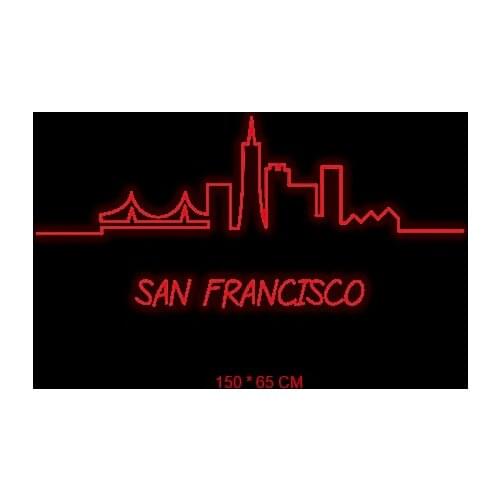 San Francisco Skyline Neon Light Sign For Bar Pub Restaurant Brighten Brand Home Wall Art Decorations Party