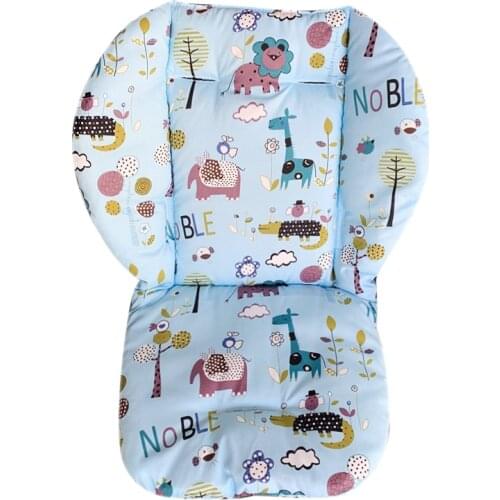 Baby Stroller Seat Cushion Dining Chair Cotton Pad Cartoon Animal Five-point Design Soft Breathable Comfortable Cart Accessories
