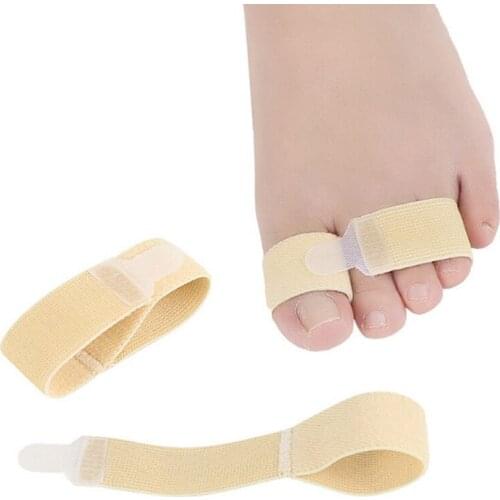 Fabric Toe Finger Straightener Hammer Toe Hallux Valgus Corrector Bandage Toe Separator Splint Wraps Foot Stretcher Care ToolHot