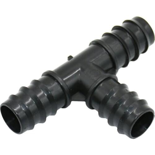25mm Garden hose tee water splitter DN20 garden irrigation 3 way connector tee barbed adapter 25pcs