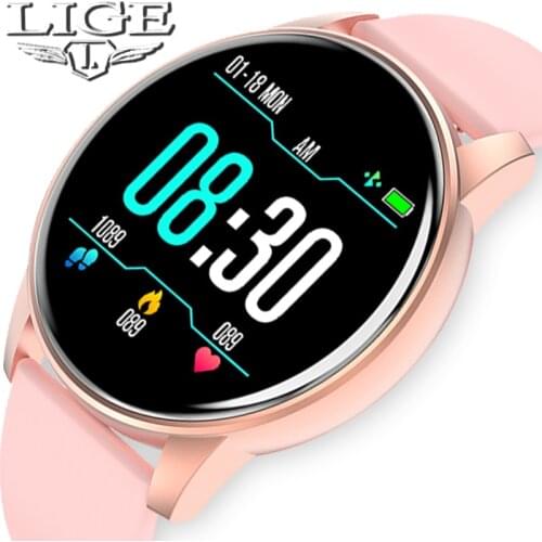 LIGE Waterproof Smart Watch Sport Tracker Weather Forecast Smartwatch Women Activity Real-time Monitoring For Android IOS