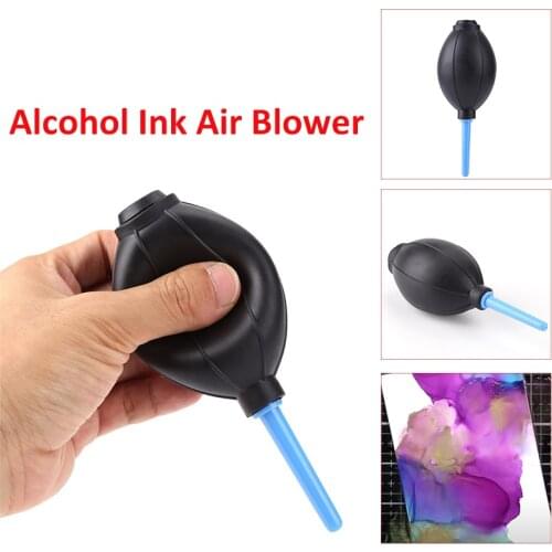 Alcohol Ink Air Blower Soft Rubber for Moving Alcohol Inks Accessory DIY Card Making Ink Art Painting Scrapbooking Tool 2021