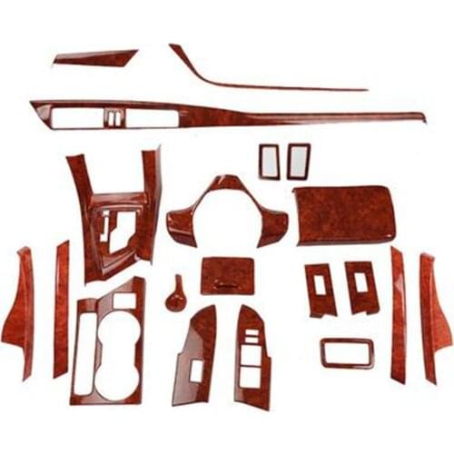 1lot Car stickers ABS Yellow peach wood grain inside decoration cover for 2017-2018 Toyota corolla Levin