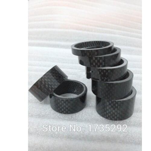1pcs 10mm Headset Light Carbon Fiber Bike Bicycle Handle Bar Stem Gloss Spacer Professional Design