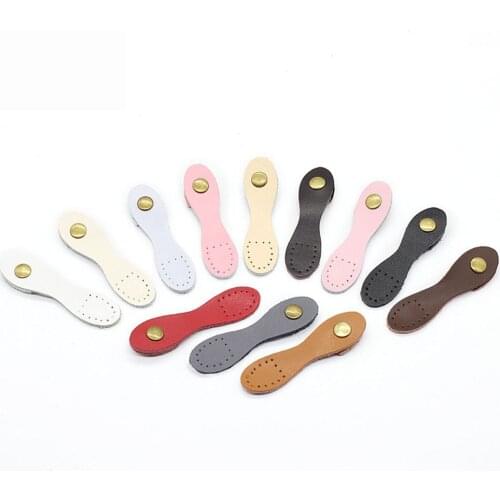 1PCS 20X8mm Luggage Side Clamp Leather Buckle Bag Strap Hang Hook DIY Zipper Puller Manual Purse Accessories