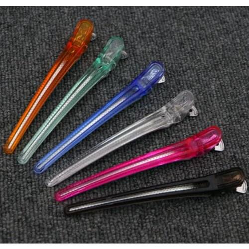 High Quality Crystal Duck Mouth Hair Clips Professional Hairdressing Salon Clamps Beauty Styling Tools