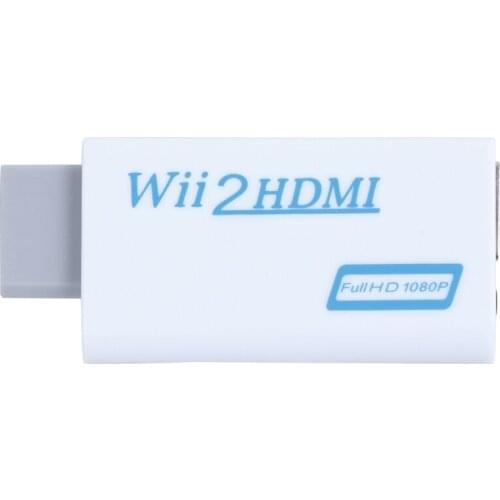 Wii to HDMI Wii2HDMI Full HD FHD 1080P Converter Adapter 3.5mm Audio Output Jack