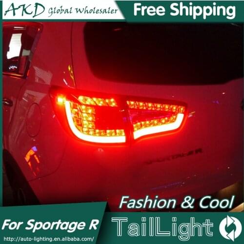 AKD Car Styling for Kia SportageR Tail Lights 2011-2014 Sportage R LED Tail Light LED Rear Lamp DRL+Brake+Park+Signal