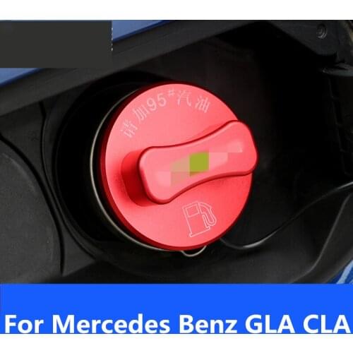 Aluminu Gasoline Diesel Fuel Tank Cap Cover Trim Interior decoration Auto Accessories For Mercedes Benz GLA CLA