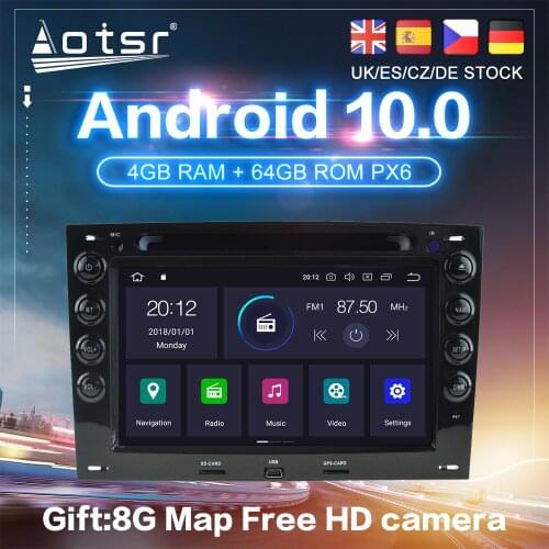 Android 10.0 PX6 For Renault Megane 1 DSP Car GPS Navigation Auto Radio Stereo DVD Multimedia Video Player HeadUnit 2din DSP