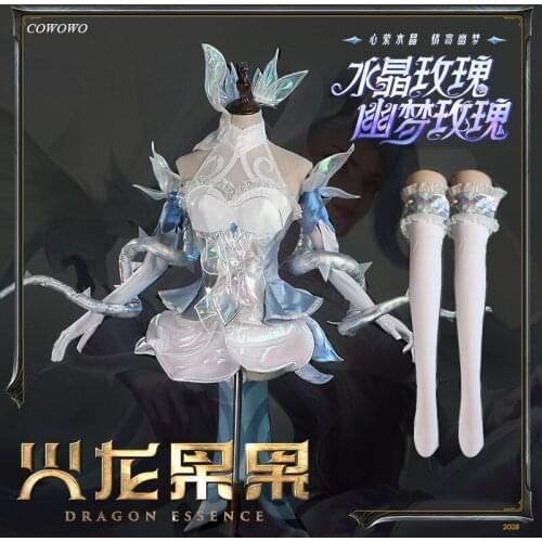 Anime! Game LOL Zyra Crystal Rose Valentines Day Lolita Dress Lovely Uniform Cosplay Costume Halloween Party Outfit Women NEW