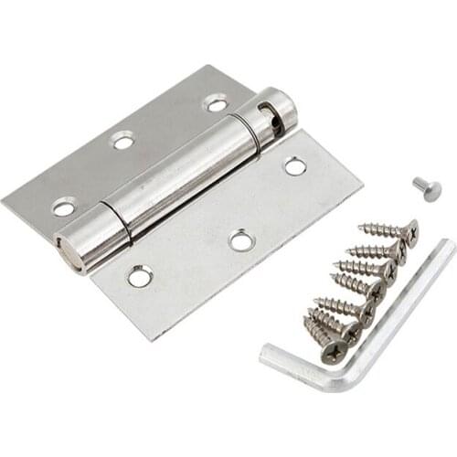Automatic Closing Door Hinge Rebound One Way 3 Inch Stainless Steel Spring Stealth Hinge