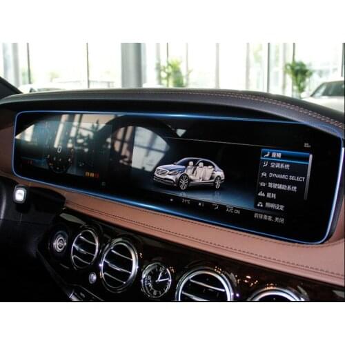 Car TPU Navigation Screen Glass Protective Film LCD Gurad Screen Sticker Protective For Mercedes Benz S Class S320 S350 S450