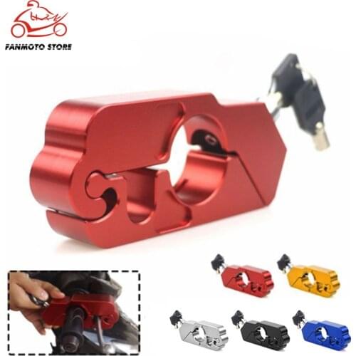 Safety Locks Motorcycle Handlebar Grip Street Security It Scooter Atv Dirt Bikes Auto Motorcycle Handlebar Lock Brake Locking