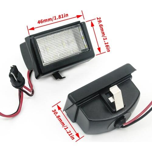 For BENZ M-CLASS(W164) ML GL-CLASS(X164) Smart Roadster 452 Car Rear white LED license plate light number plate lamp