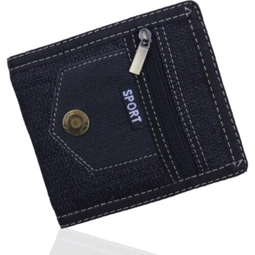 Men Women Wallet Money Bag Boy Bifold Canvas Coin ID Pouch New Arrival Style Hot Student Youth Teens Creative Fancy Unique