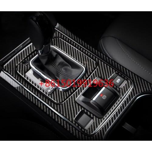 For Subaru Legacy outback carbon fiber steering wheel decoration central control water cup frame panel interior accessories