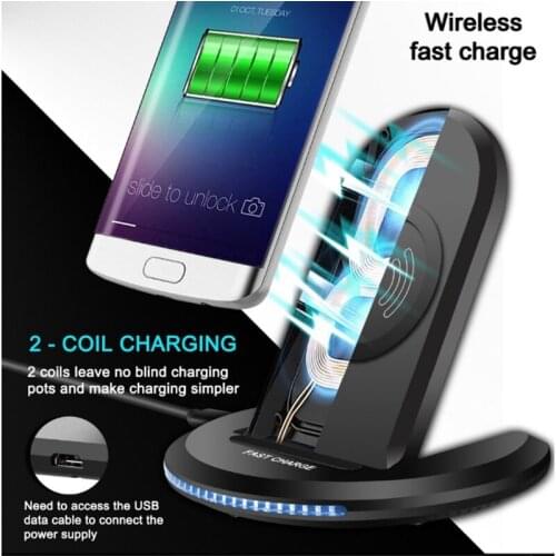 Hot sale u8 wireless charger 10w qi foldable wireless charging stand