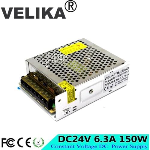 DC24V 6.3A Switching power supply 24V 150W LED Power Adapter transformers 110V 220V AC to dc SMPS For Strip Light lamp CCTV AV